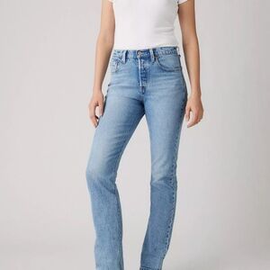 Levi's 501 Light Blue Women's Straight Leg Jeans